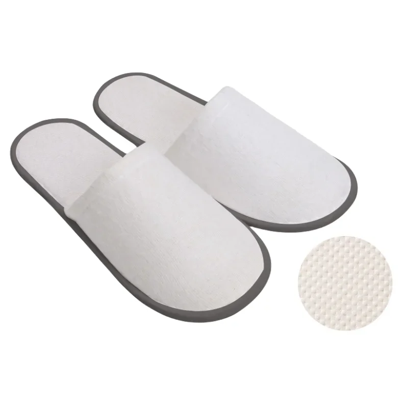 5/10pcs Disposable Slippers Pairs Cotton of Closed-to Bathroom Slippers Suitable Suitable Home Guest Hospitality Shoes Cheap SPA