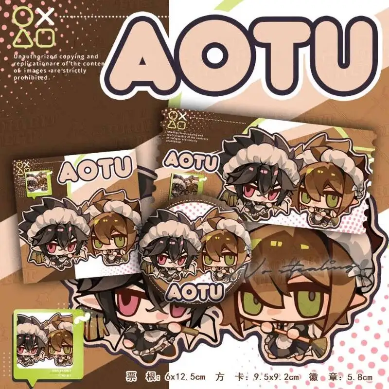 

Aotu World Ray Anmicius Cosplay Ticket Stub Halloween Badge Anime Bag Decor Pin Fans Christmas Present Acg Send To Friends