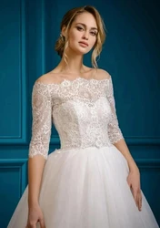 Half Sleeves Wedding Jacket Wrap Bridal Bolero Lace Bridal Wedding Shawl Bride Coat Wedding Accessories Customized