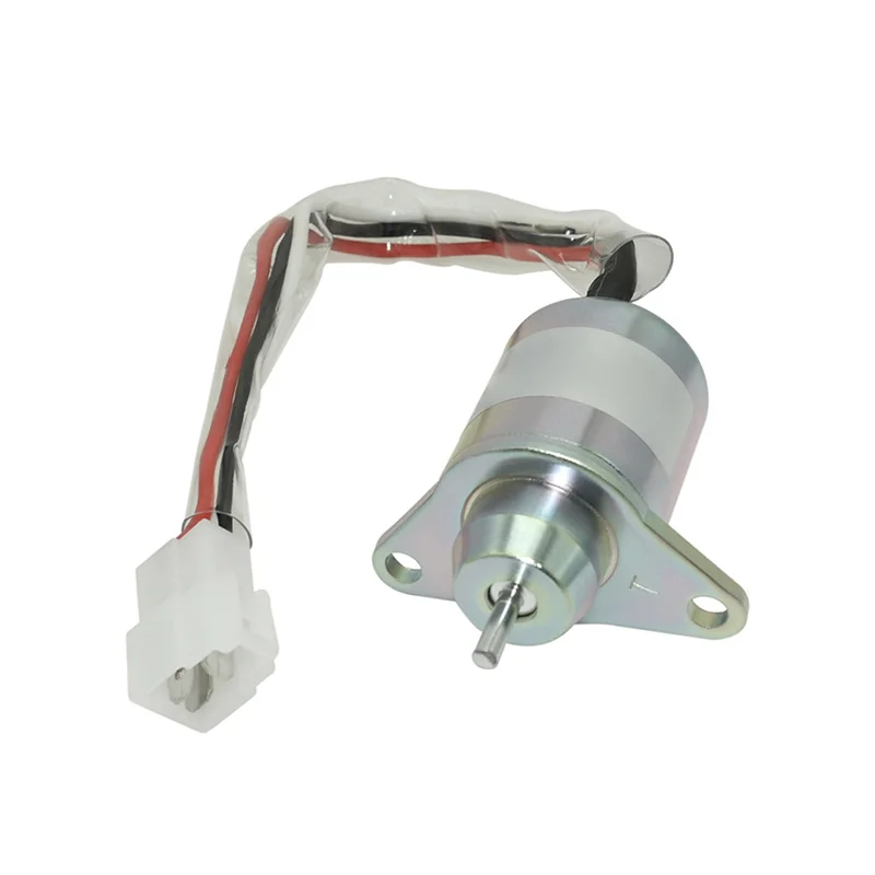 Katup Solenoid Pemadam Bahan Bakar ABGR-12V SA-5190-12 SK-1043-58 6281-910-011-00 1503ES-12S5S untuk Iseki E3CD E3CE E3CF E3CG E3CD-T