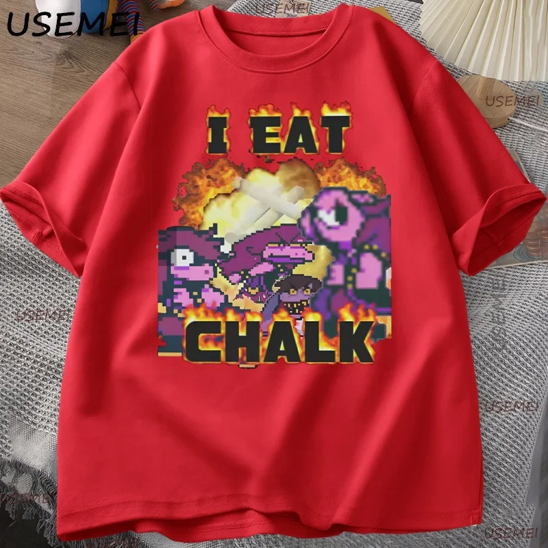 I Eat Chalk Deltarune Game Sommer-Shirt Herren T-Shirt Damen T-Shirt Jungen Top Kinder Eltern-Kind Baumwolle Kurzarm Kinder T-Shirt – Detail 9