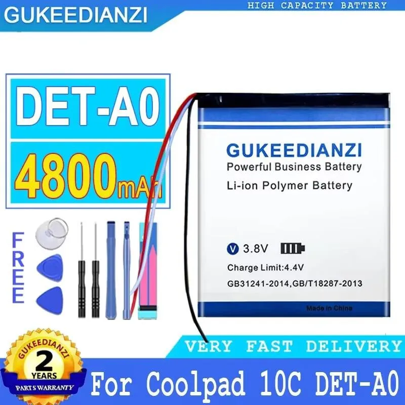 

Good Low-Temperature Performance Mobile Phone Battery Premium Replacement 4800Mah For Coolpad 10C Det-A0