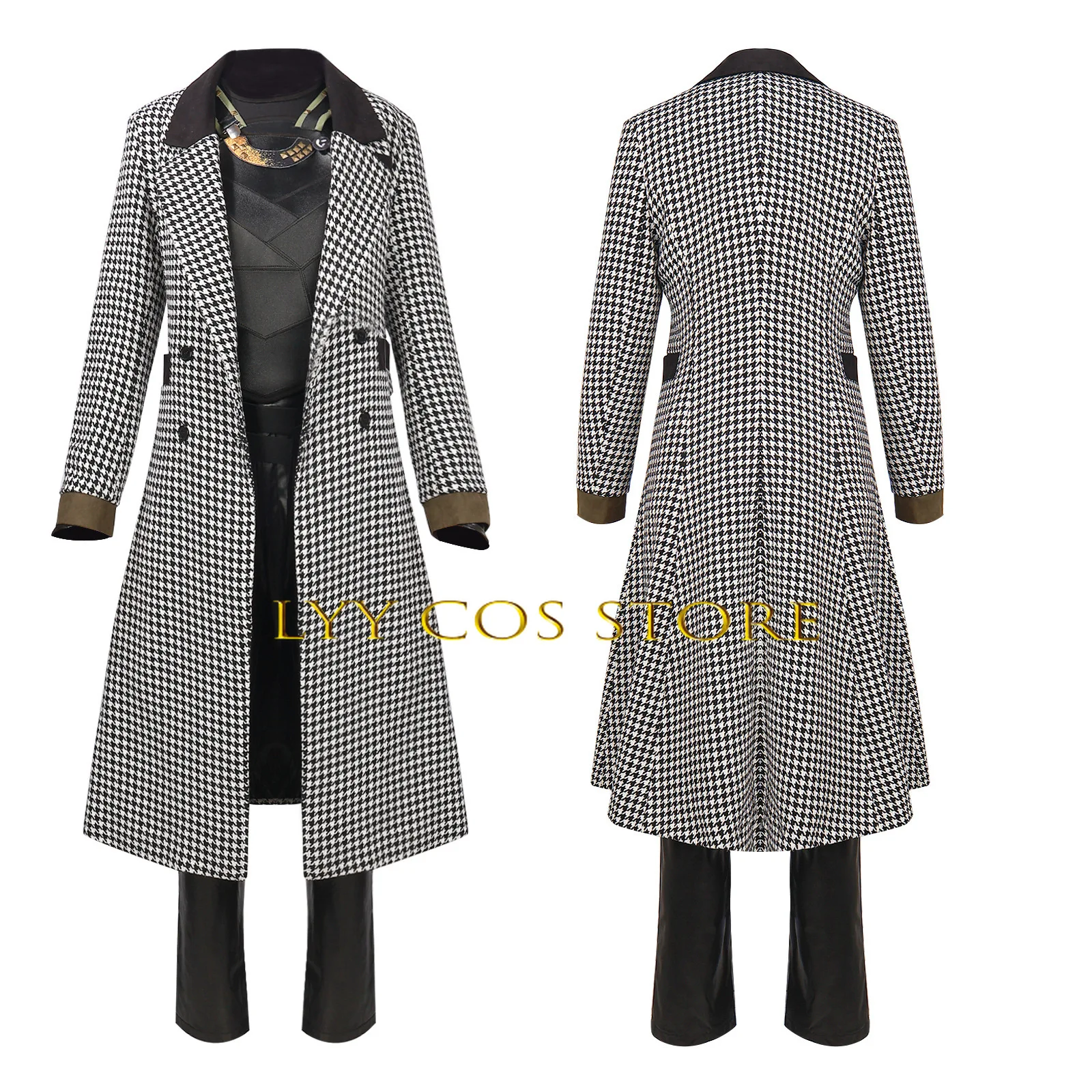 Season 2 Sylvie Cosplay Anime Costumes Uniform lattice Trench Coat Top Pants Vest Suit Role Play Outfit