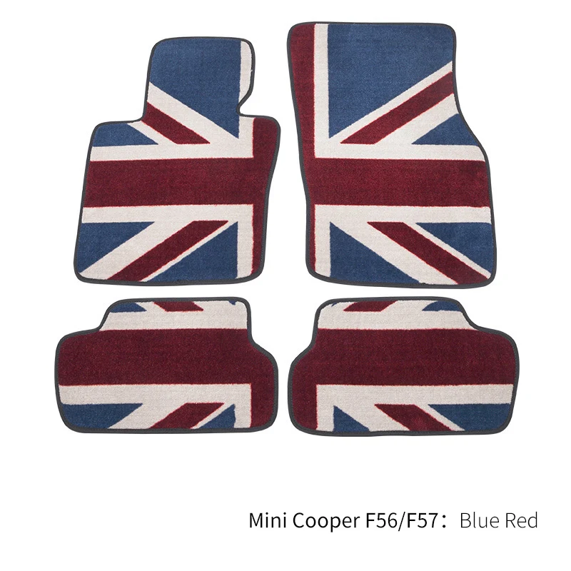 Nylon auto vloermatten voor Mini Cooper F54 F55 F56 F57 F60 R50 R52 R53 R55 R56 R60 kofferbakmat antislip tapijt vloerbeschermer
