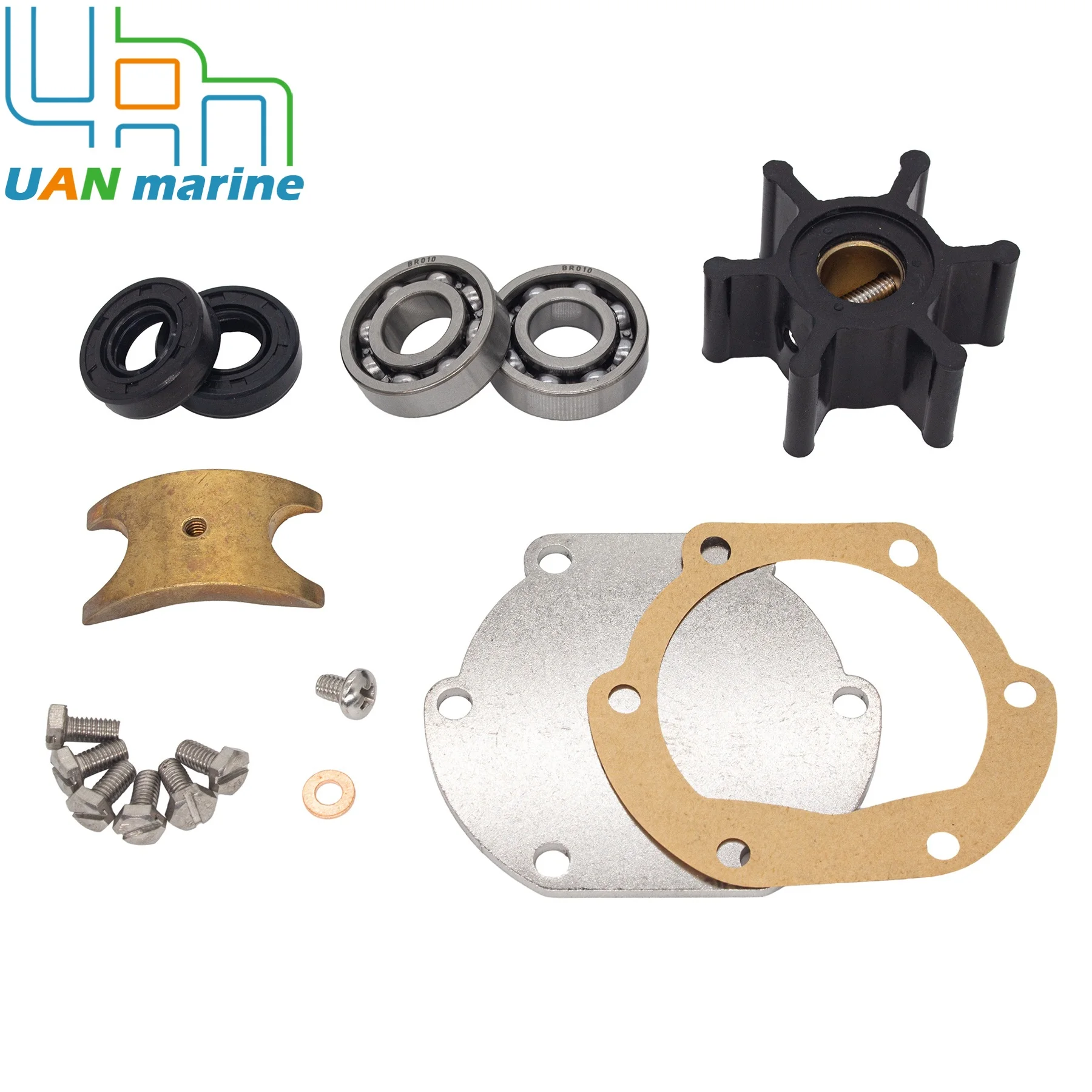 Comaptible with Volvo Penta D1 D2 AQ 115 130 165 170 MD2040 MD2030 for Johnson 10-24465-01 Raw Sea Water Pump Repair Kit 3593655