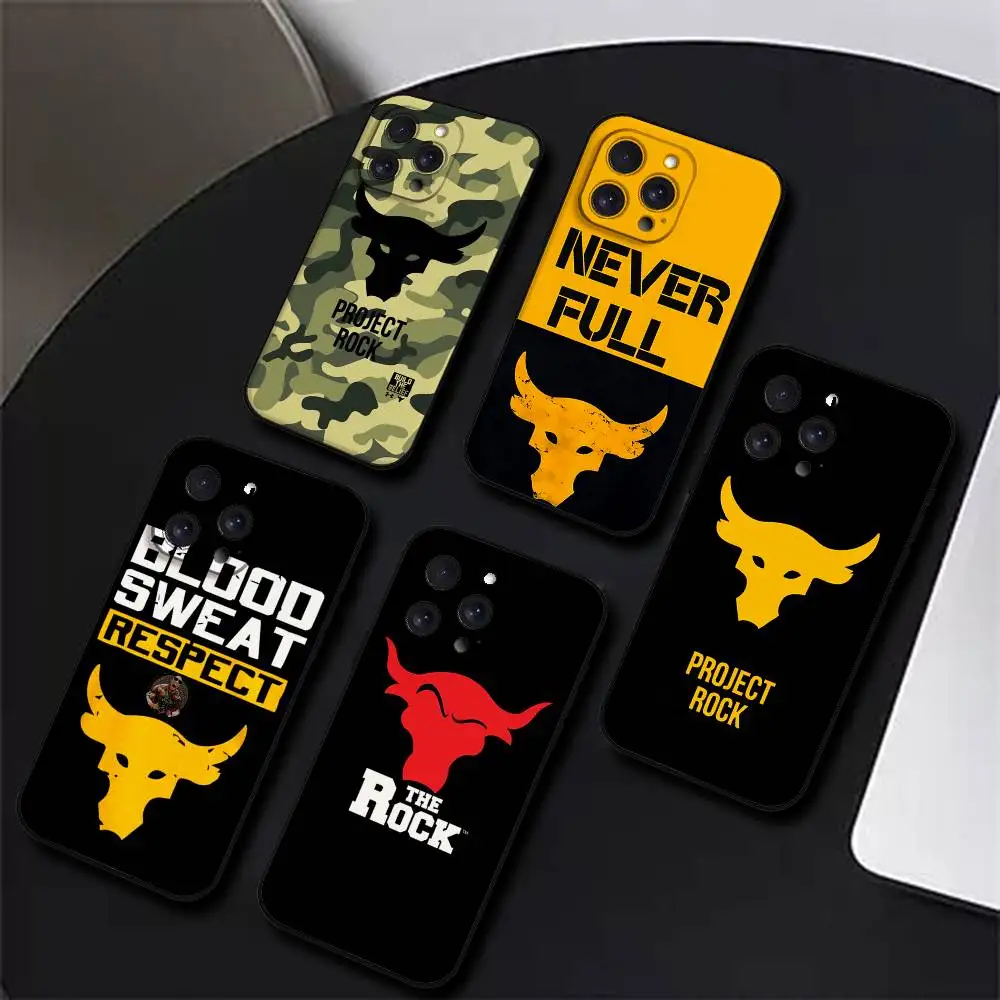 P-Project-Rock Handyhülle für iPhone 17 16 15 Pro Max 14 13 12 11 XR X XS Max 8 Plus SE Handycover
