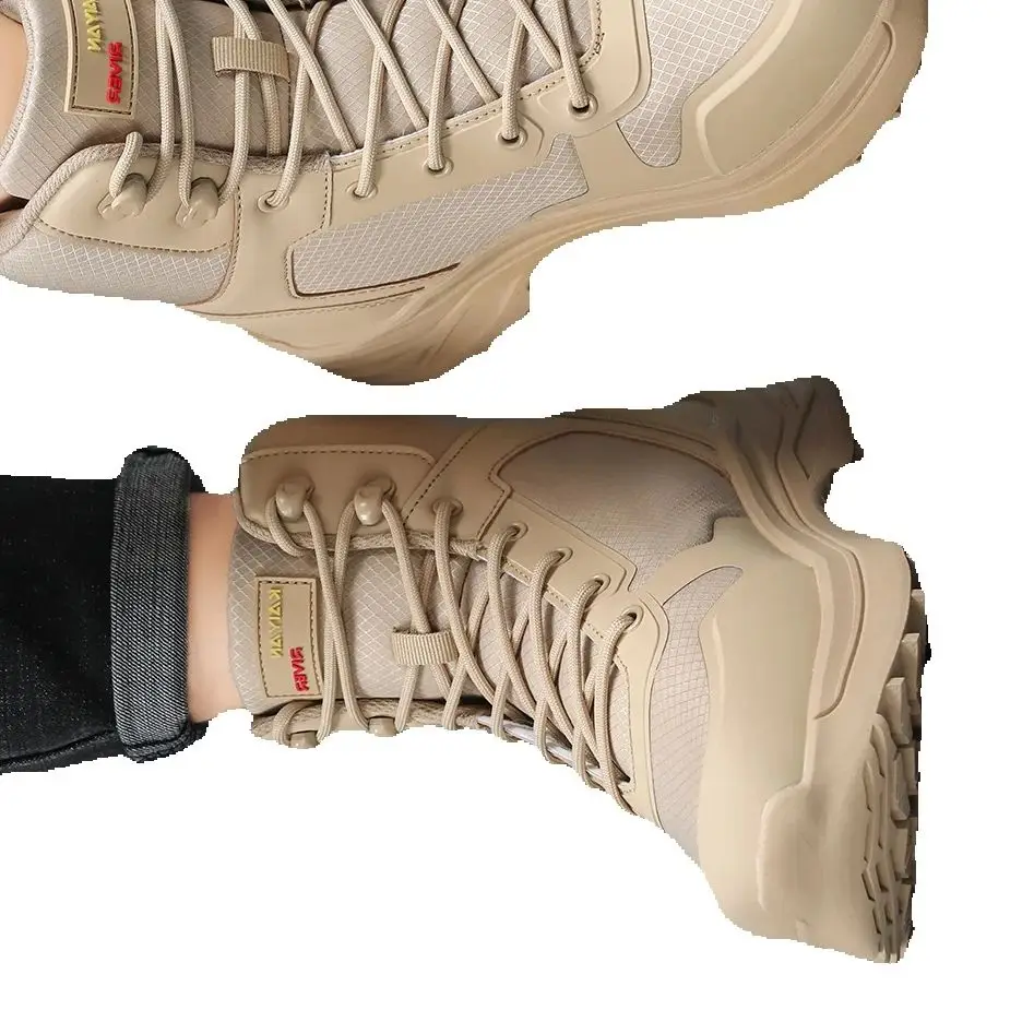 

2025 New high-top weightlifting training shoes men's indoor fitness shoes breathable sneakers men's squat shoes