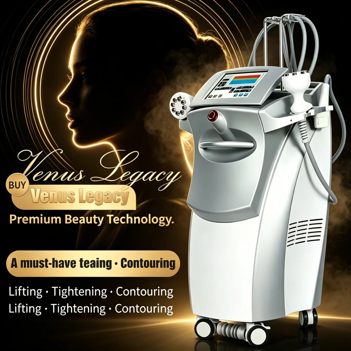 Professional Venus Legacy Vacuum RF Machine Cellulite Treatment Fat Removal Body Contouring Skin Lifting Device