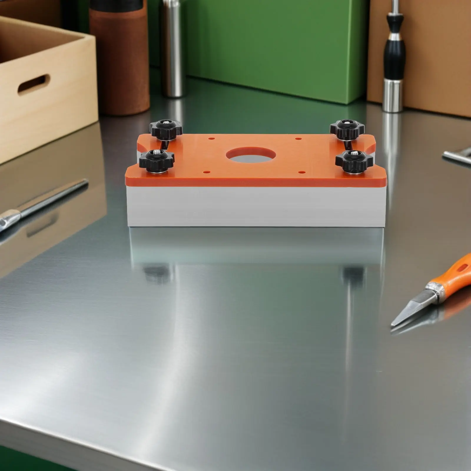 Universal Router Table Insert Aluminum Milling Plate High Strength Precision Woodworking Slotting Positioning Board Bench Top