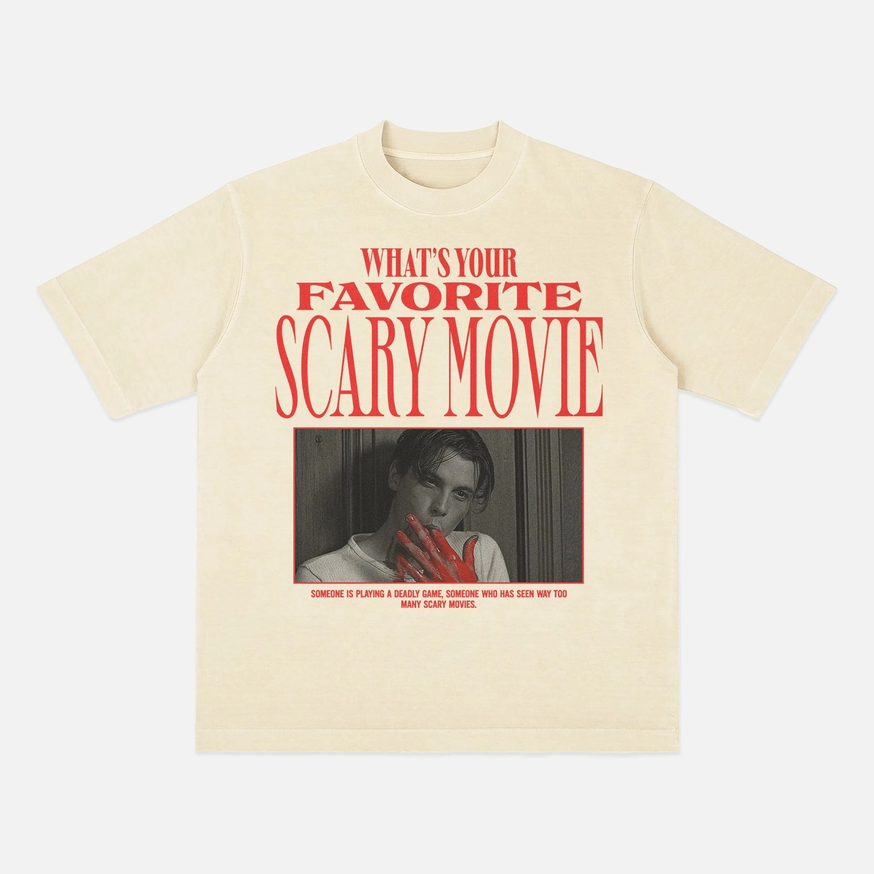 Classic Scream Billy Loomis Movie Graphic Tee Cotton Mens Womens T-Shirt Streetwear