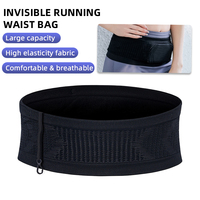 Semless Invisible Running Waist Belt Bag Gym Bags Lightweight Invisible Mobile Phone Bag Unisex Portable Elastic Run Cycling Bag
