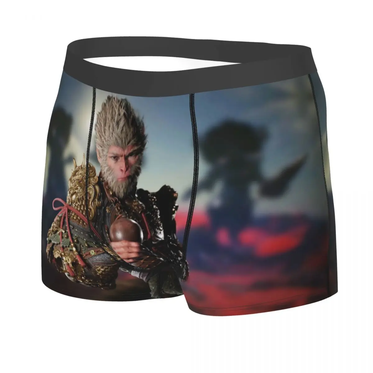 Custom Monkey King Wukong Myth And Folklore Underwear Male Printed Video Game Lover Boxer Briefs Shorts Panties Soft Underpants