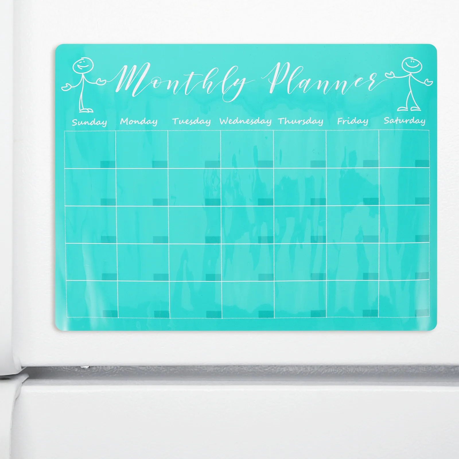 

1Set Magnetic Dry Erase Clear Plastic Board Fridge Planner Board Daily Schedule Organizer Message Magnetic Planner