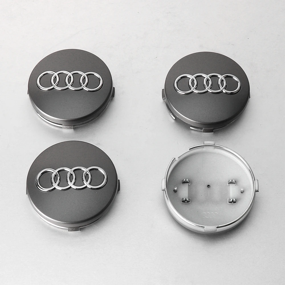 

4pcs 59mm Car Wheel Center Hub Caps Emblem Tire Rim Covers Decoration Auto Styling For Audi A3 A4 B8 8V B6 A5 A6 8P Q4 Q5 Sline