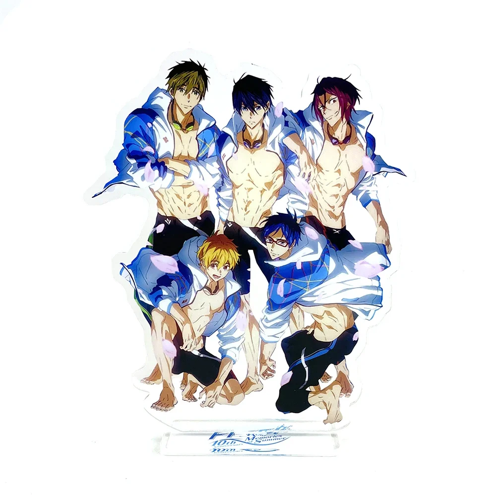 Iwatobi Swim Club Rin Makoto Haruka Nagisa Rei acrylic standee figurines desk decoration cake topper