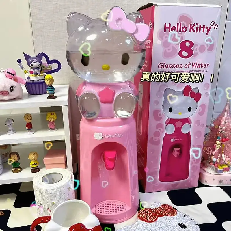 Miniso Sanrio Cartoon Hello Kittys My Melody 2l Kawaii Desktop Water Dispenser Cute Beautiful Cup Large Capacity Bucket Gift