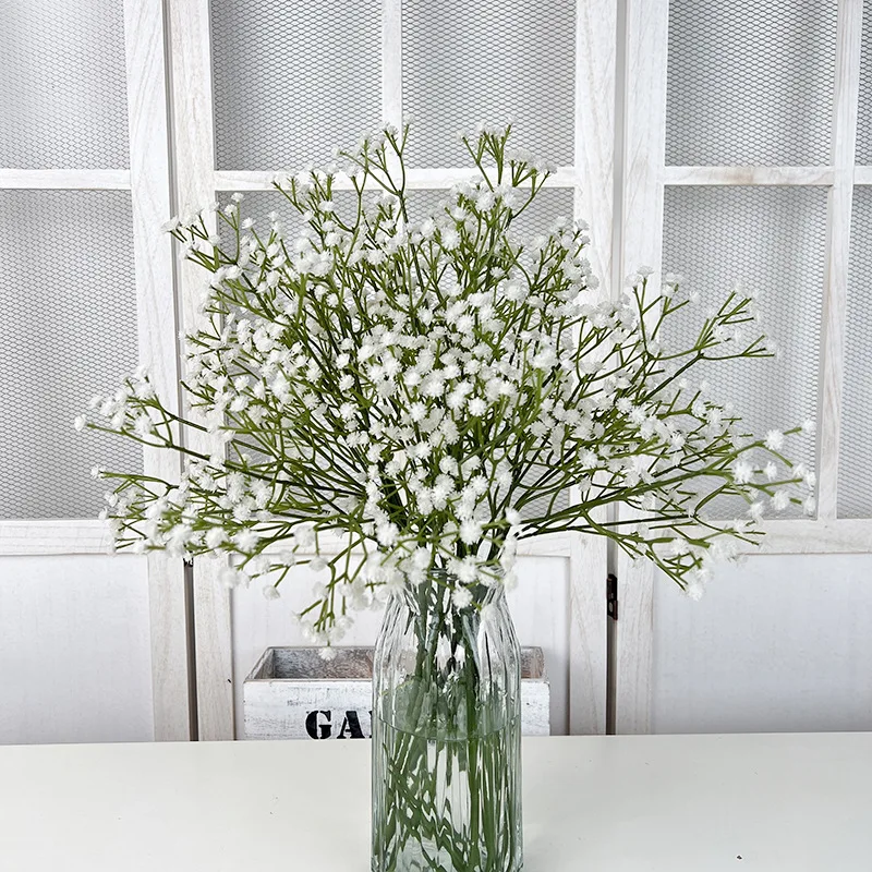 108 رؤساء 60 سنتيمتر الطفل التنفس زهرة اصطناعية البلاستيك الغجر سوفيلا زهرة باقة الزفاف الدعائم ترتيب ديكور غرفة المنزل