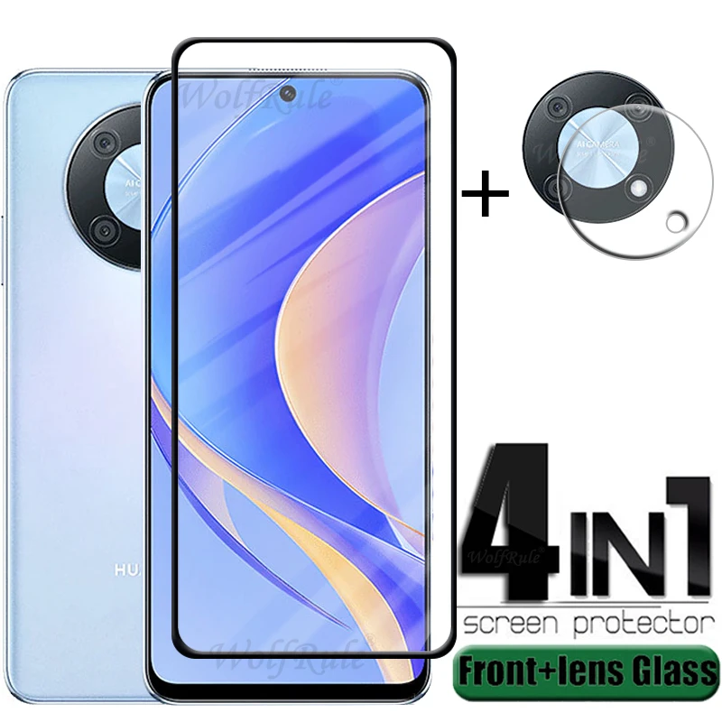 4-in-1 For Huawei Nova Y90 Glass For Huawei Nova Y90 Tempered Glass Full 9H Screen Protector For Huawei Nova Y 90 Y90 Lens Glass