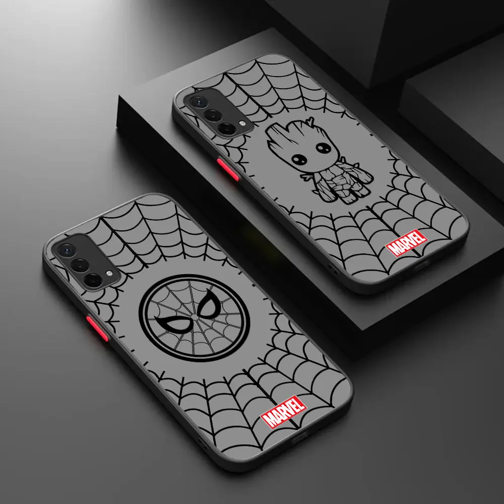 Marvel Heroes Logo Phone Case For OPPO REALME X7 GTMASTER GT2 Q5 V15 XT K5 X2 10 K9 A96 V25 K10X PRO CARNIVAL 5G