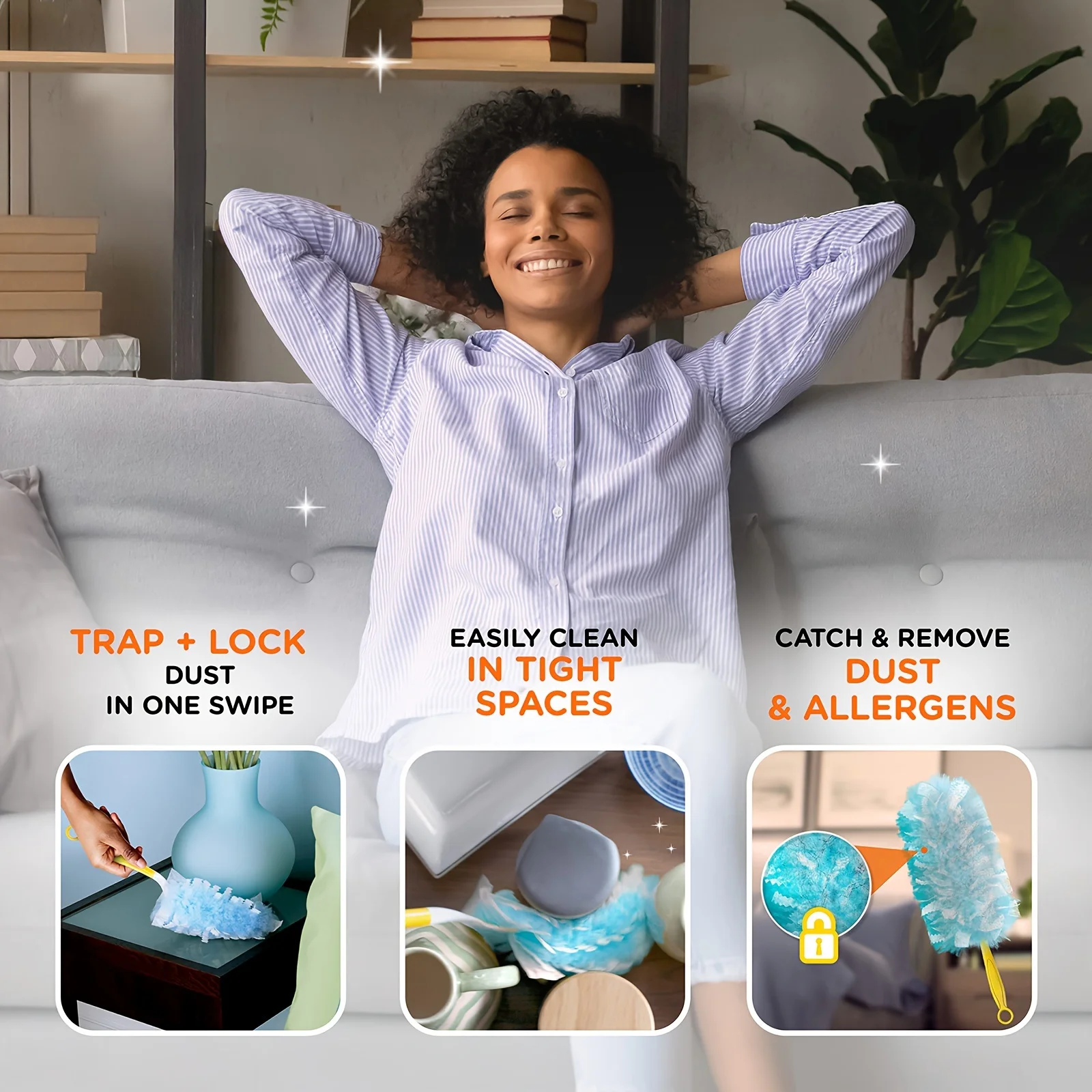 10 قطعة/20 قطعة سطح الطاولة تنظيف الغبار الغبار المنزل سيارة المنزلية الغبار السقف استبدال الغبار القماش (المقبض غير المدرجة) #3