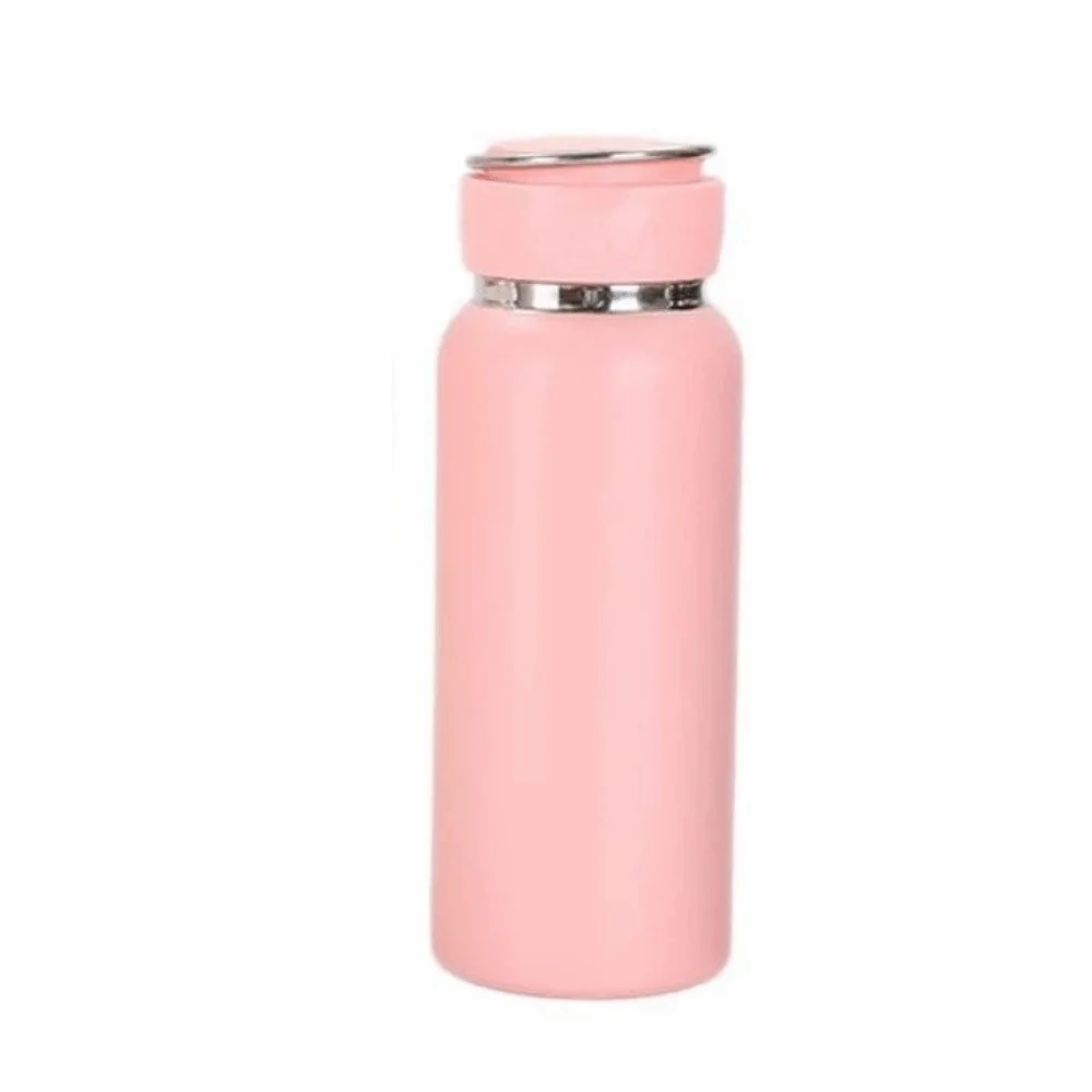 

600ML Thermal Water Bottle Wide Mouth Large Capacity Sport Thermos Cup Leak Proof Handheld Insulated Water Bottle Kitchenware