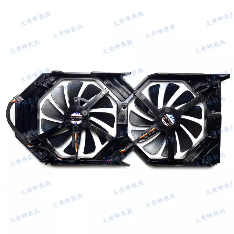 The Shell Frame Fans for XFX RX580 RX585 RX588 RX590 RX598 Gaphics Video Card