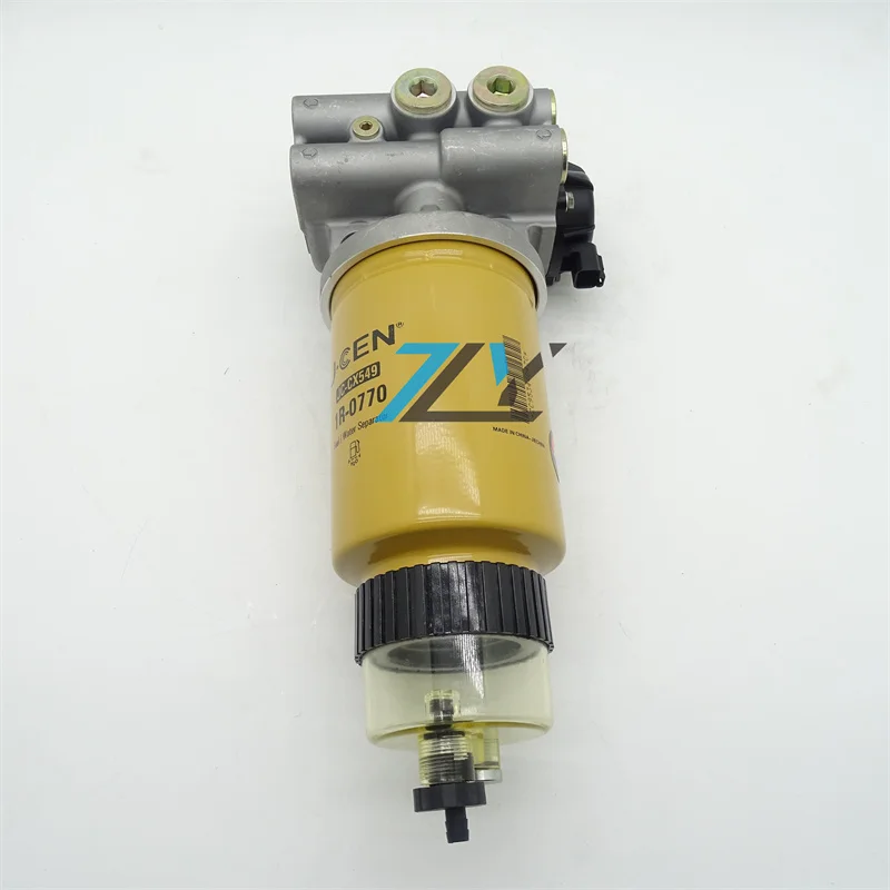 190-8977 Fuel Priming Pump & Water Separator Fuel Filter For Cat E330C Excavator E336D Engine