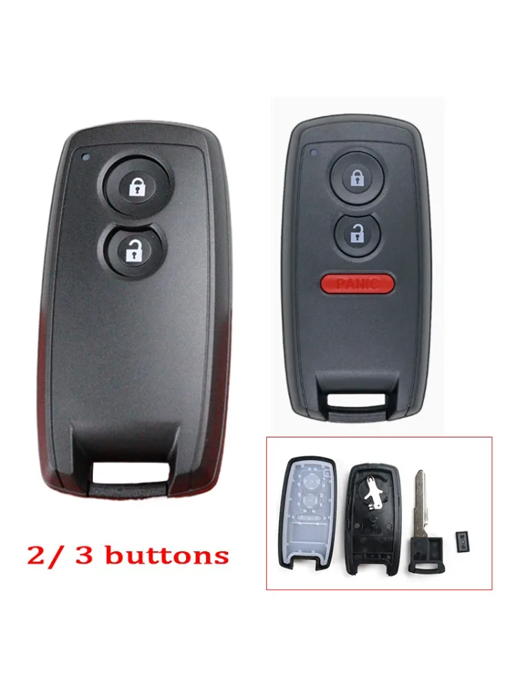 Coque de clé de voiture à 2 ou 3 boutons, boîtier pour Suzuki SX4 Swift Grand Vitara Cross XL-7