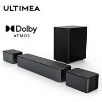 ULTIMEA 450W 5.1 Dolby Atmos Sound Bar, 3D Surround Sound System for Home Theater TV, 2 Surround Speakers & Wireless Subwoofer