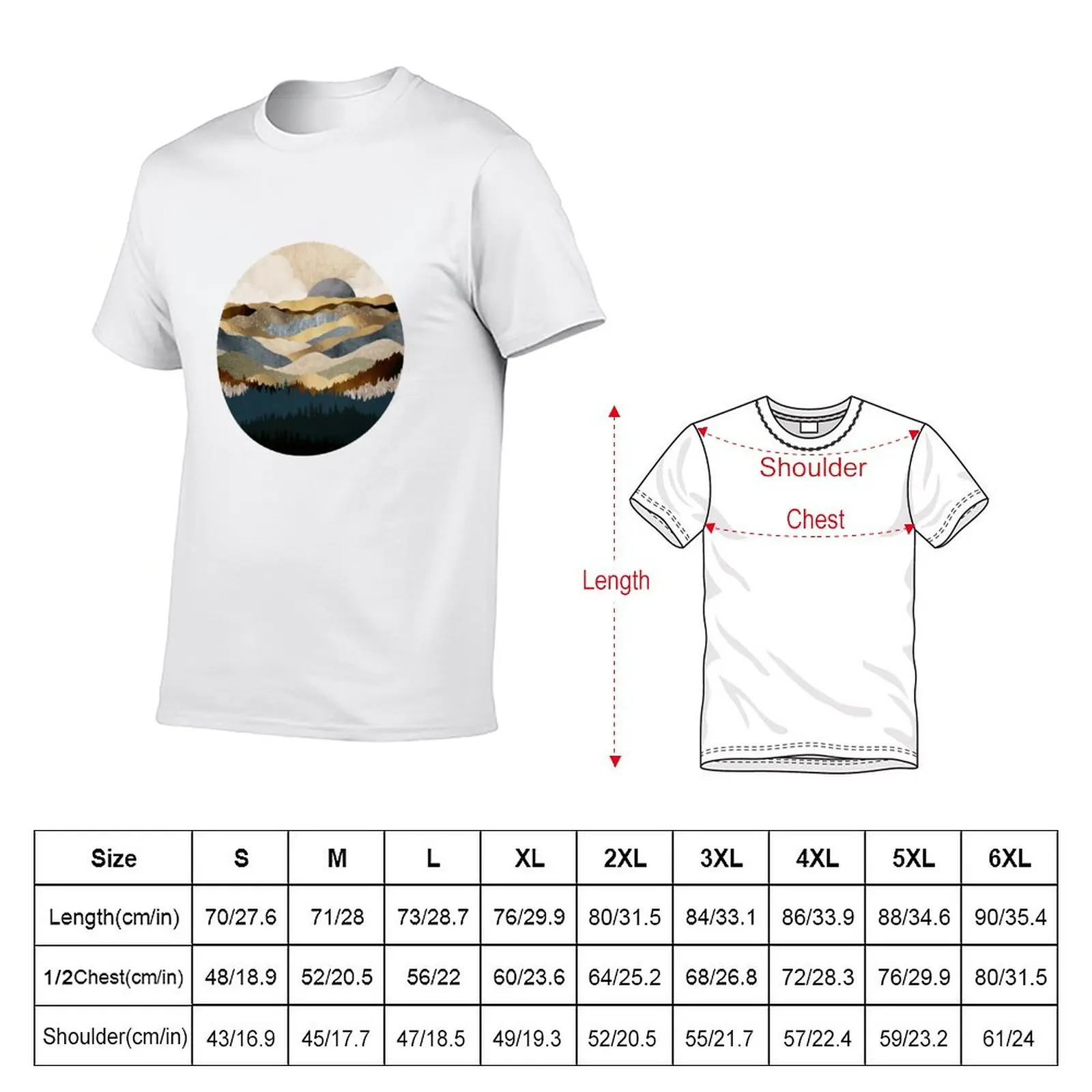 New Golden Vista T-Shirt animal print shirt for boys sweat shirt hippie clothes graphics t shirt mens clothes