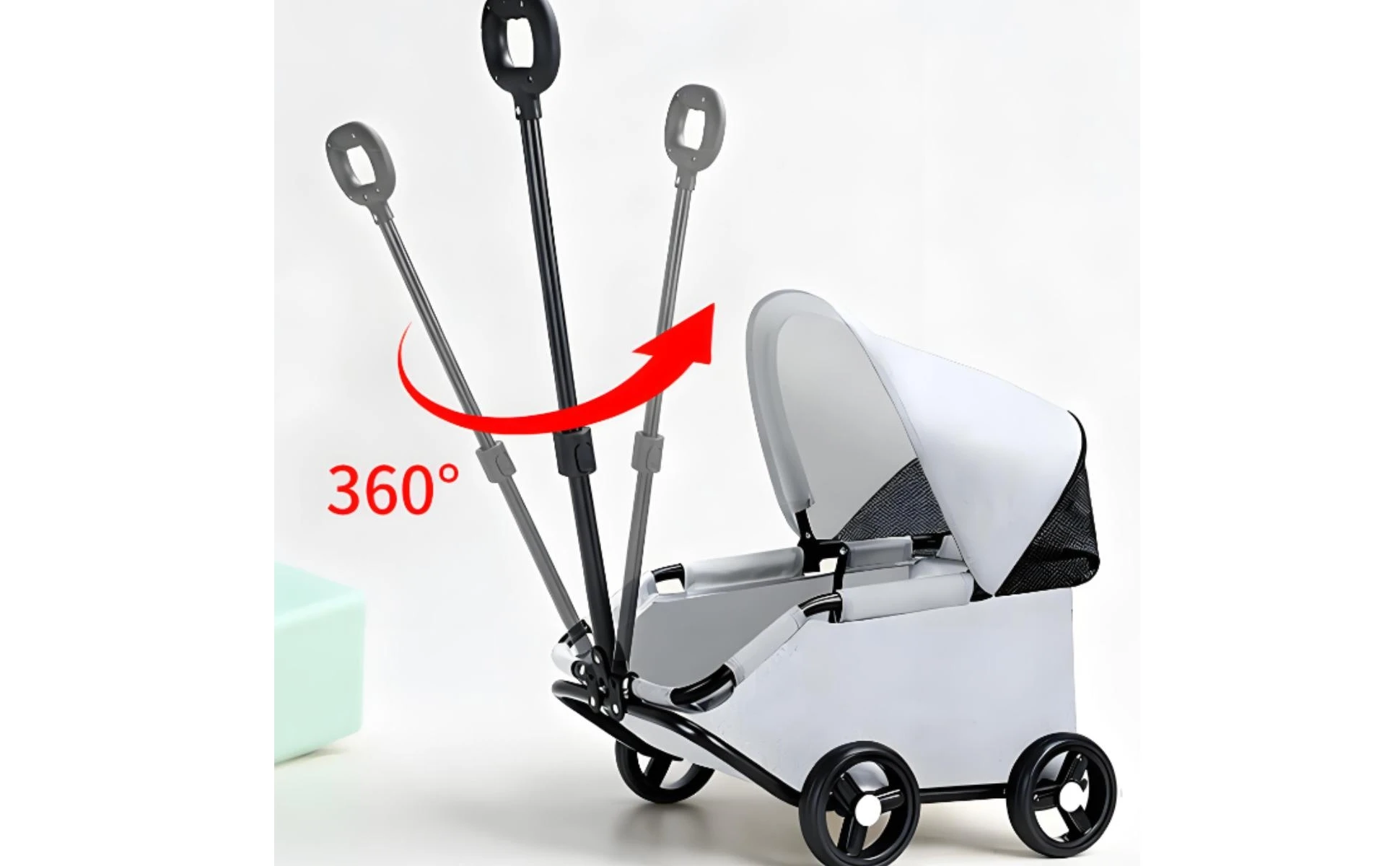 Foldable Pet Stroller 360-Degree Steering Lightweight Pet Stroller Rolling Carrier Body Transport Easy Fold Foldable Pet Stroller 360-Degree Steering Lightweight Pet Stroller Rolling Carrier Body Transport Easy Fold