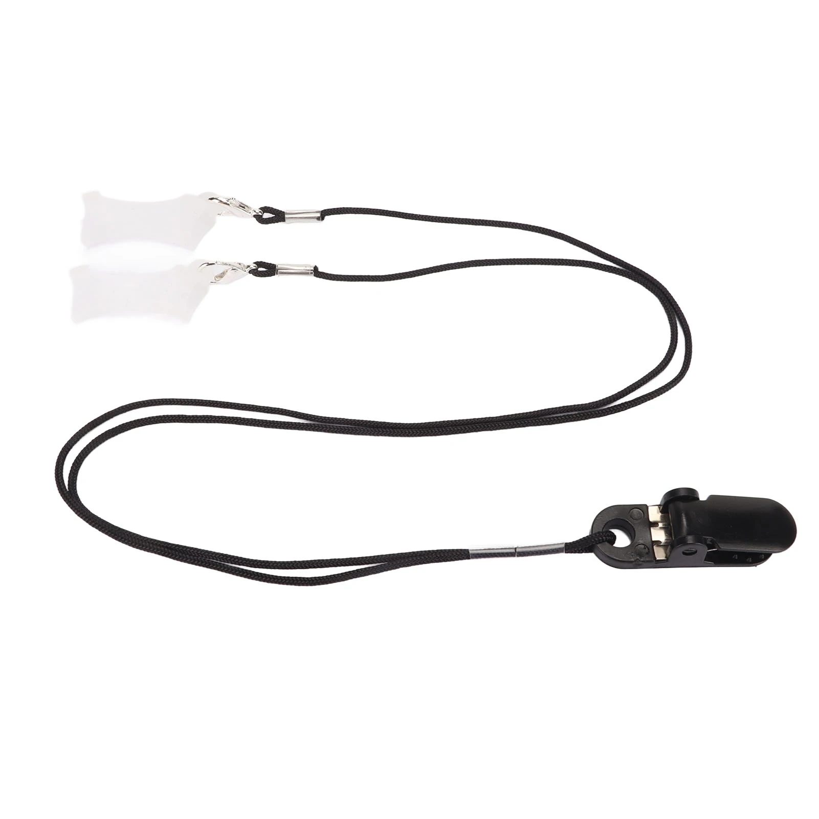 Hearing Device Clip Holder Kid Elderly Portable Simple Fashionable Flexible Black Sound Amplifier Lanyard