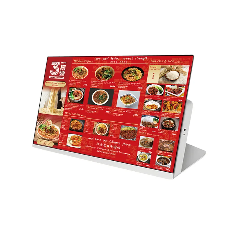 LCD Menu Table Player Elevator-Facing Retail Store Display Advertising Screens Shopping Mall Restaurants Digital Signage