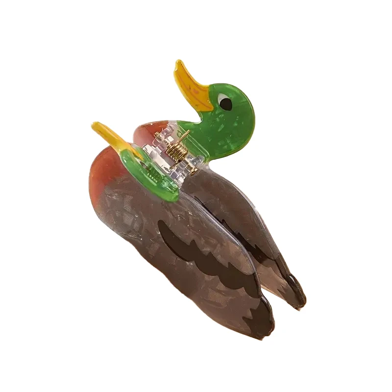 Cartoon Animal Cute Little Duck Ponytail Hair Clip Shark Design Female Half-Up Hair Accessory Creative Hair Grips for Girls