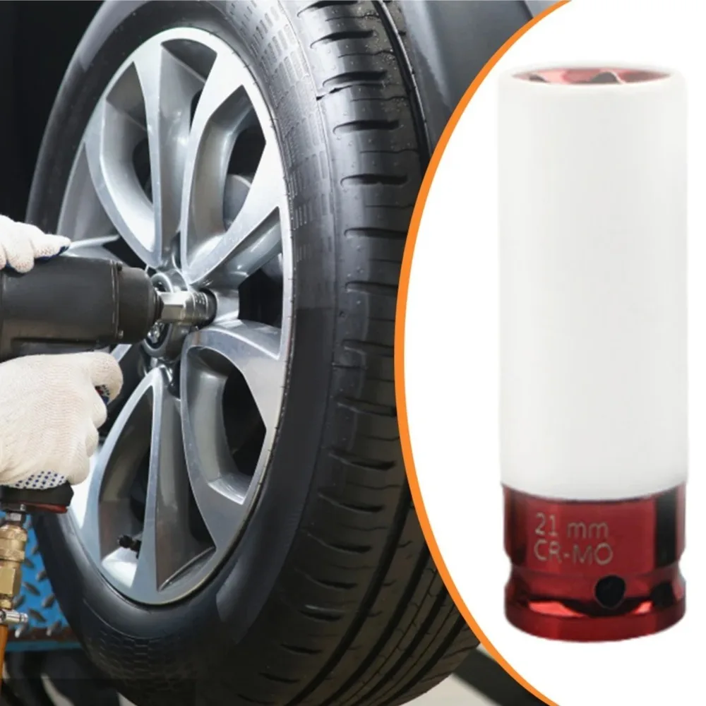 17/19/21/22 مللي متر عرافة المقبس هوائي وجع الإطارات المسمار المقبس 1/2 بوصة محرك عجلة حامي تأثير المقبس السيارات التفكيك