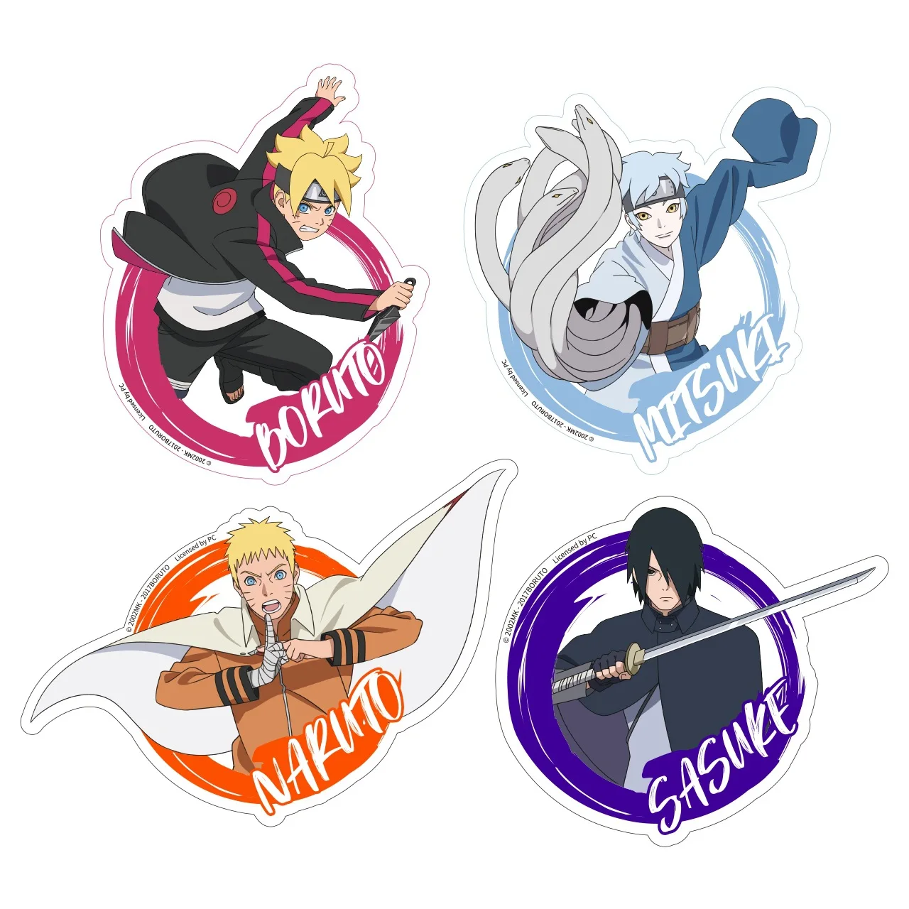 BORUTO NARUTO NEXT GENERATIONS Mitsuki Uchiha Sasuke Official Authorization Cosplay Stickers Paster Car Sticker