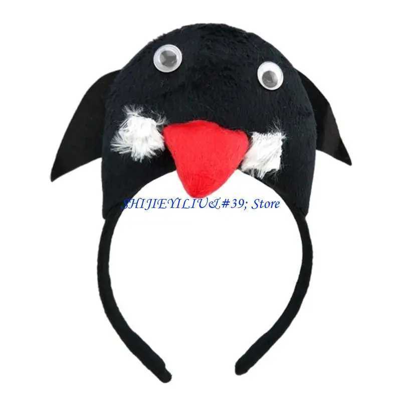 

E21F Cartoon Stuffed Animal Hairband Carnivals Teens Role Play Hairband Multiple Type