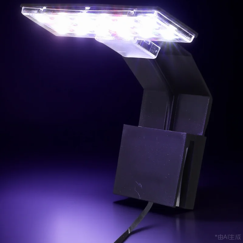 Lampe LED à clipser pour Aquarium, Rechargeable par USB, étanche, éclairage d'aquarium pour plantes aquatiques et poissons
