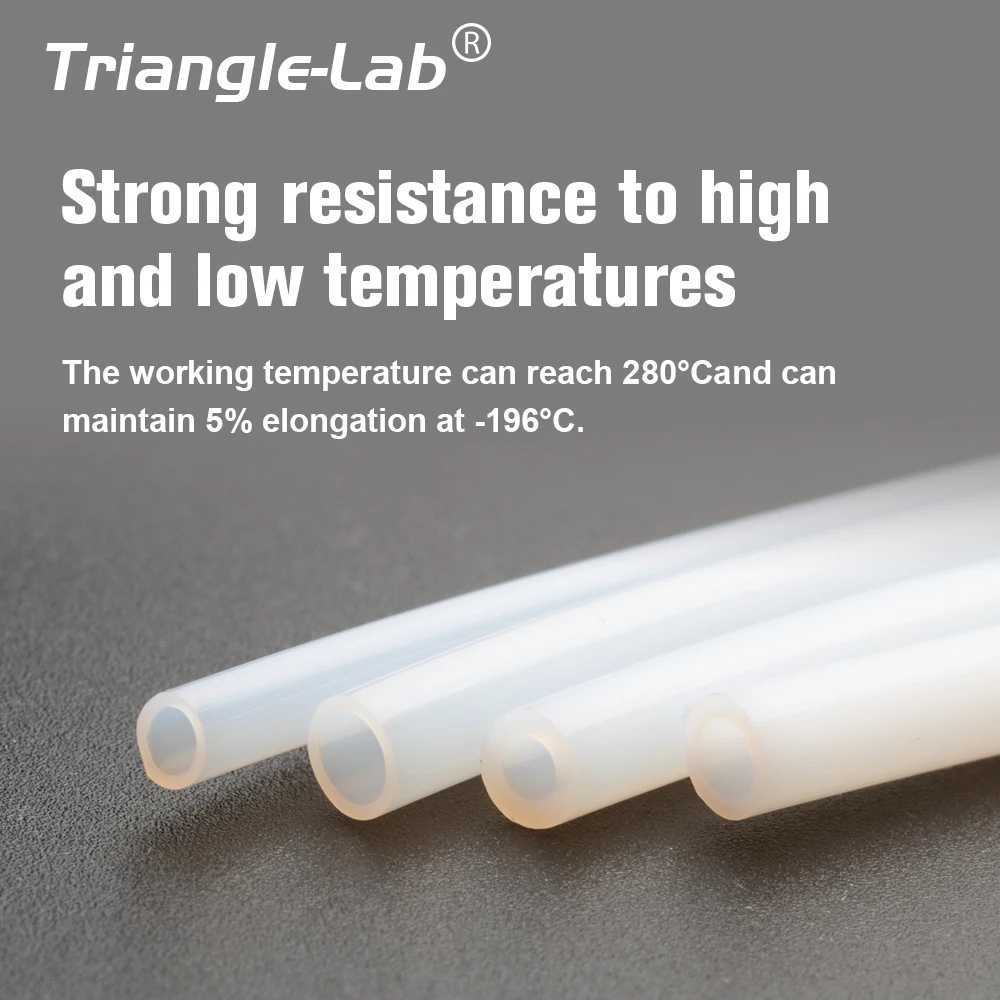 Trianglelab 3x4 مللي متر 2x3 مللي متر 2.5x4 مللي متر 2x4 مللي متر الأبيض PTFE أنبوب تفلونتو لمختبر بامبو BMUC أرنب MMU 1.75 مللي متر خيوط هوتيند الطارد #4