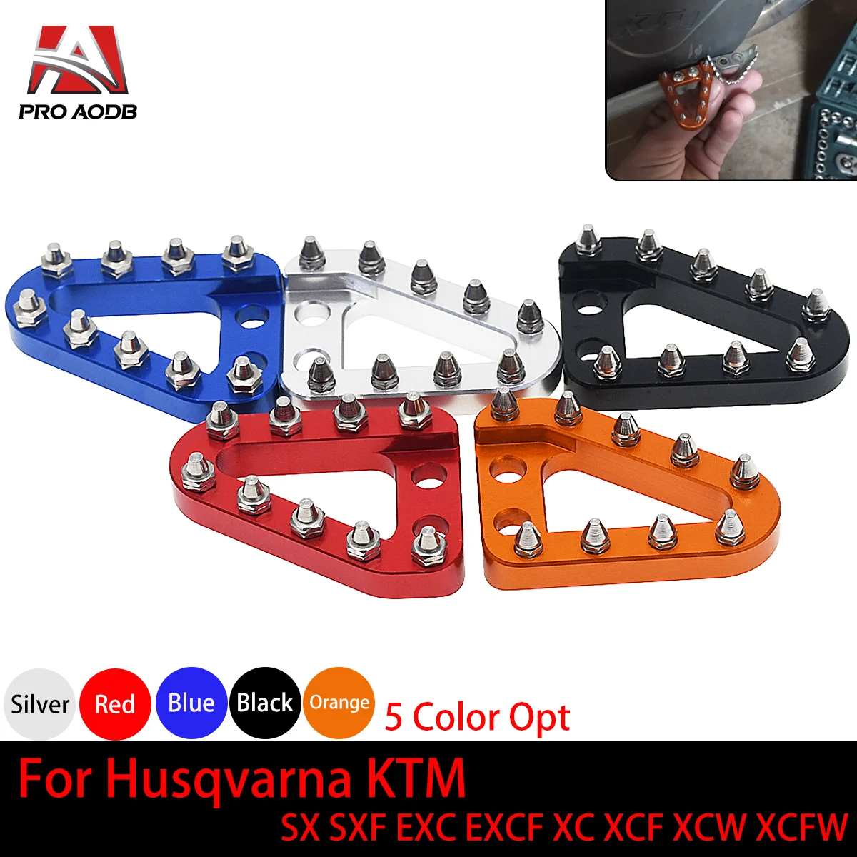 Brake Pedal Lever Tip Plate For KTM GasGas HUSRBERG Husqvarna TC TE FC FE 125 250 300 350 450 501 2012-2016 Universal Moto Parts