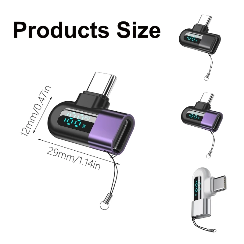 محول OTG محول USB C بقوة 120 وات شحن سريع للأجهزة الإلكترونية