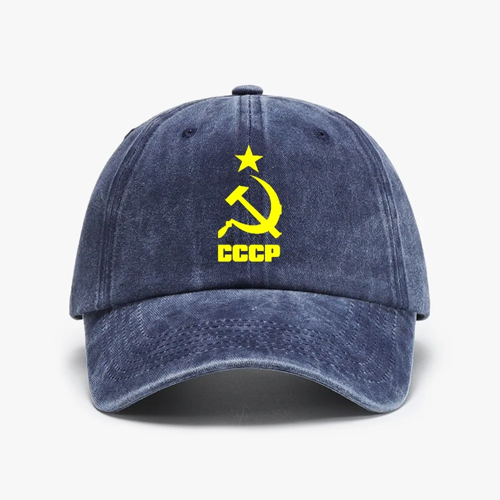 CCCP Russian Soviet Union Baseball Cap Men Women Retro style soft top Denim Hats summer casual Snapback Hats Russia Army Caps