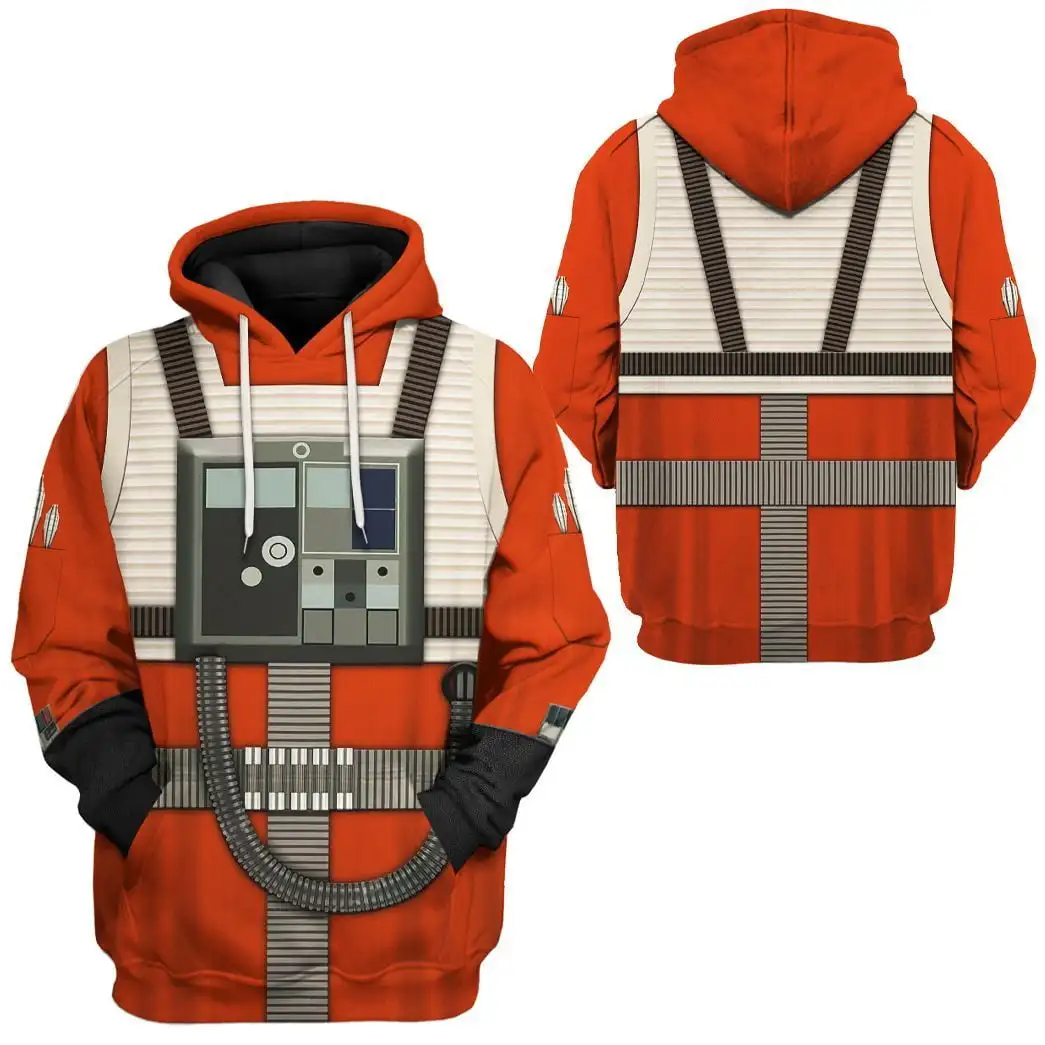 Hoodie 3D Pilot S.W Baru 2026, Unisex, Gaya Musim Gugur/Dingin, Streetwear Modis, Hoodie Pria, Pakaian Pria