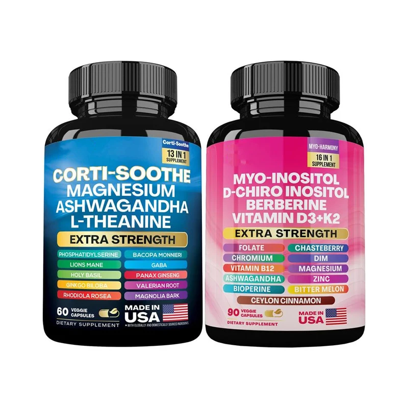

Corti-Soothe Cortisol Supplement with Magnesium, Ashwagandha, L-Theanine - Manage Stress, Maintain Calm & Support Adrenal Health
