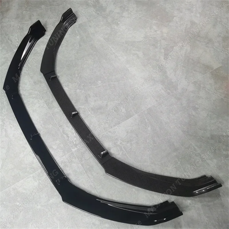 For Volkswagen Touran 1T TDI TSI 3Pcs Car Front Bumper Splitter Lip Spoiler Diffuser Tuning Guard 2010 2011 2012 2013 2014 2015