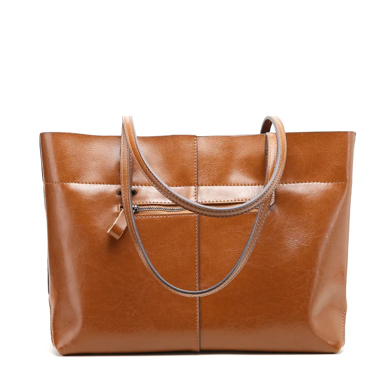 Sac à bandoulière en cuir de vachette pour femme, couche supérieure, sac à main décontracté, messager de haute qualité, luxe polyvalent, déterminer initié, mode