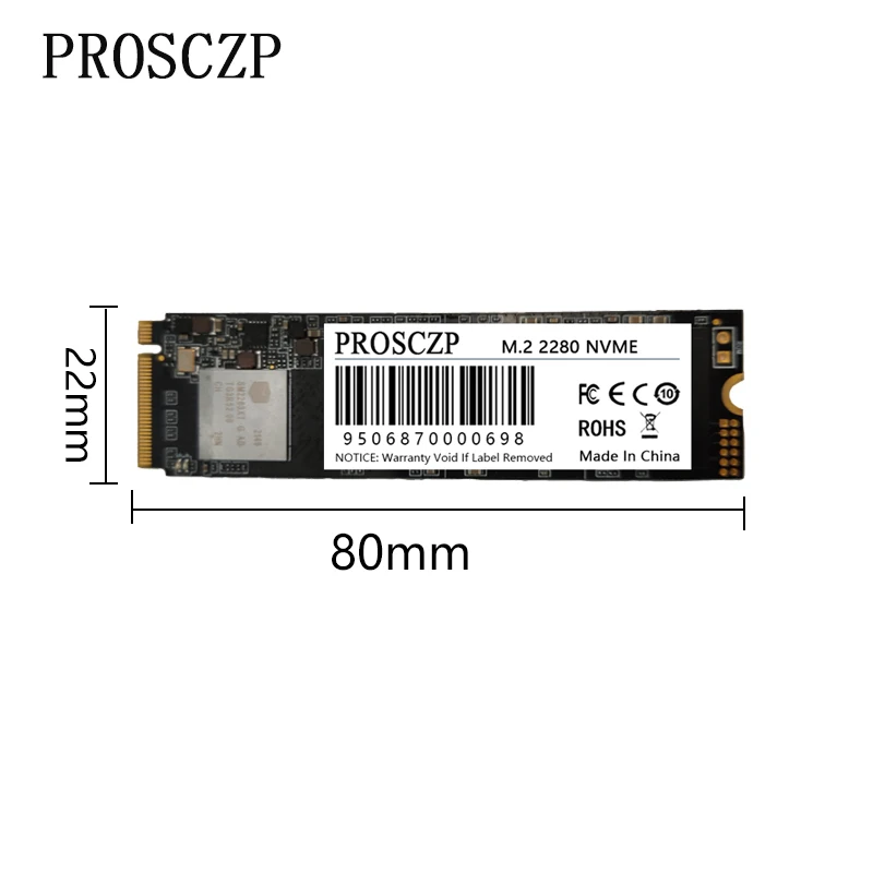 PROSCZP SSD NVME M2 512GB 256GB 128GB Drive Solid Hard 2280 NMVE M.2 PCIe Hard Drive Disk Internal Solid State for Laptop