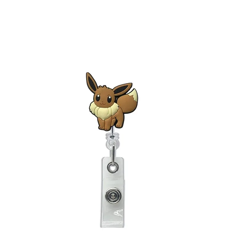 Pokemon Retractable ID Lanyard Cartoon Pikachu Gengar Badge Reel Name Tag Card Holder Clip Easy To Pull Buckle Accessories - view 6