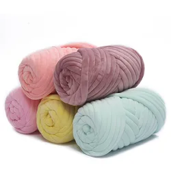 1KG 1000G Super Velvet Chunky Yarn Thick Bulky Giant Thread White Bag for Hand Knitting DIY Arm Soft Big Blanket Carpet 자이언트얀