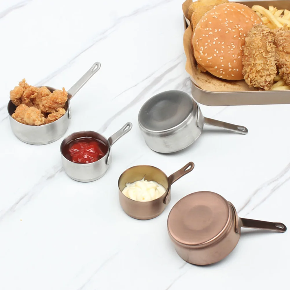 

Stainless Steel Sauce Bowl Practical 100ml Rose Golden Seasoning Bowl Easy Clean Household for Home Restaurant Catering